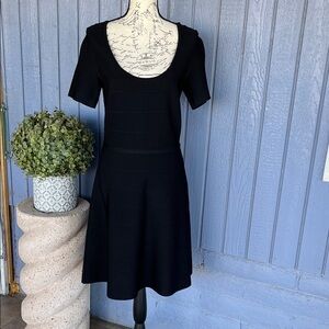 White House Black Market Elegant Black Dress Size Medium